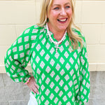 [Mary Square] Scarlette Top in Early Riser Green - The Pink Pineapple 850