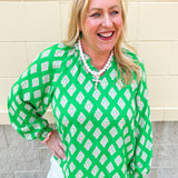 [Mary Square] Scarlette Top in Early Riser Green - The Pink Pineapple 850