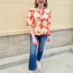 [Mary Square] Tamryn Fall Floral Fire Top - The Pink Pineapple 850