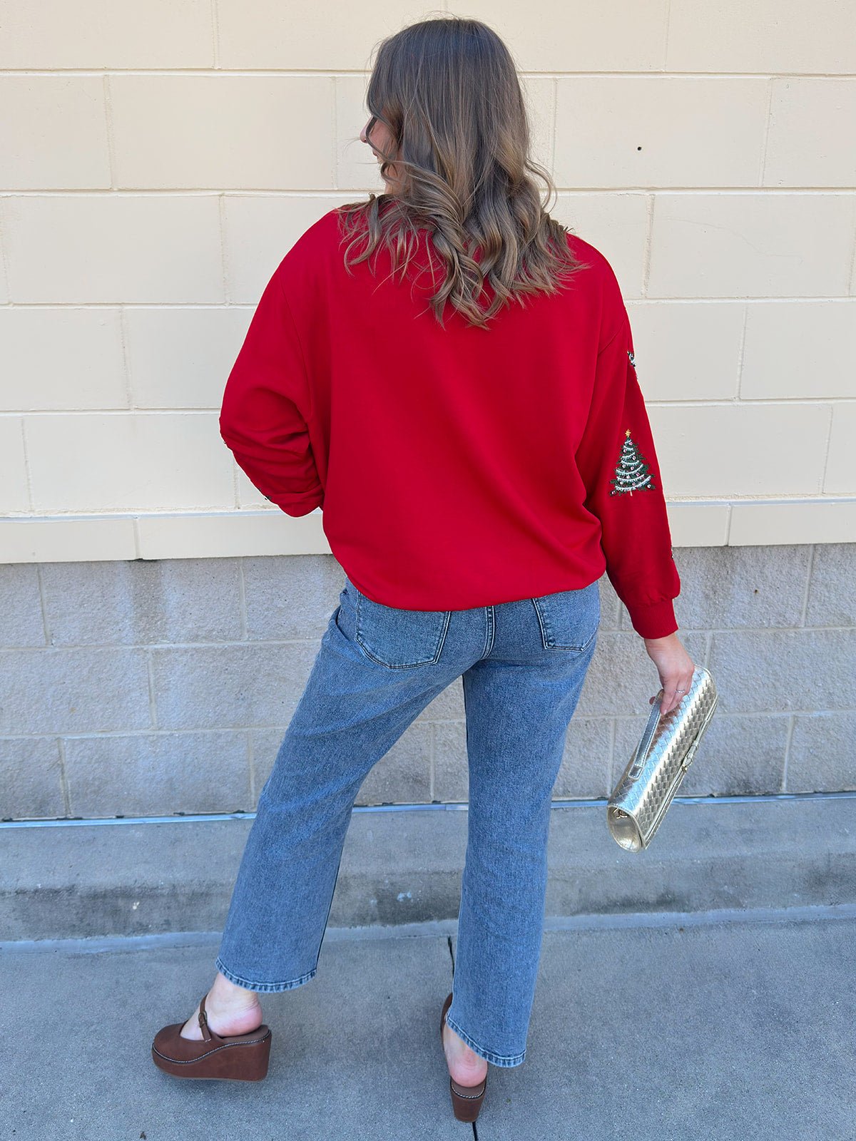 [Mary Square] Tinsel & Trees Sweater - The Pink Pineapple 850