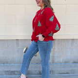 [Mary Square] Tinsel & Trees Sweater - The Pink Pineapple 850