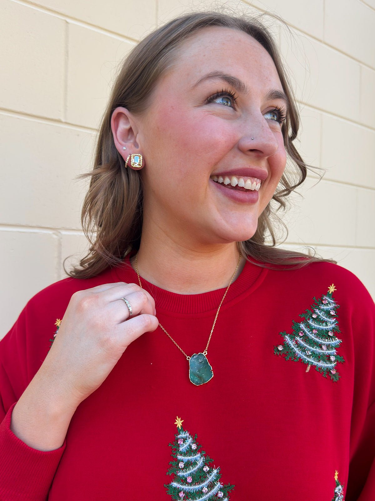 [Mary Square] Tinsel & Trees Sweater - The Pink Pineapple 850