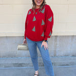 [Mary Square] Tinsel & Trees Sweater - The Pink Pineapple 850