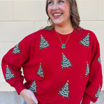[Mary Square] Tinsel & Trees Sweater - The Pink Pineapple 850