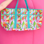 Mary Square Utility Tote Get Tropical - The Pink Pineapple 850