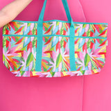 Mary Square Utility Tote Get Tropical - The Pink Pineapple 850