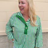 Match Point Stripe Top - The Pink Pineapple 850