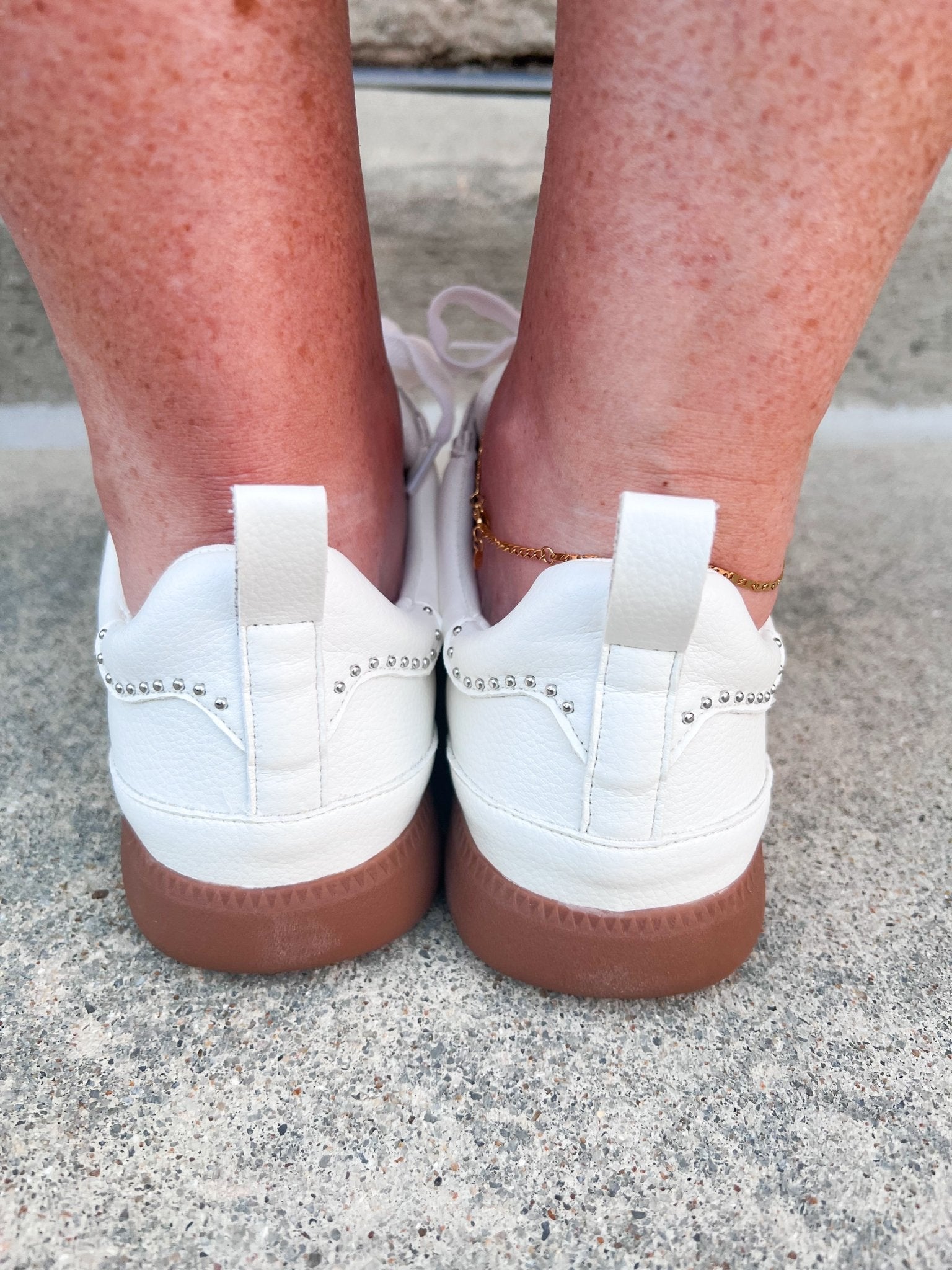 [Matisse] Wylder White Studded Sneakers - The Pink Pineapple 850