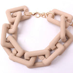 Matte Colorful Chain Bracelet - The Pink Pineapple 850