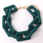 Matte Colorful Chain Bracelet - The Pink Pineapple 850