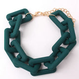 Matte Colorful Chain Bracelet - The Pink Pineapple 850