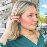 Matte Drop Chain Earrings - The Pink Pineapple 850