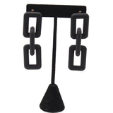 Matte Drop Chain Earrings - The Pink Pineapple 850