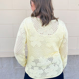 Meadow Bloom Crochet Pullover – Lemon - The Pink Pineapple 850