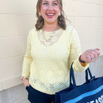 Meadow Bloom Crochet Pullover – Lemon - The Pink Pineapple 850