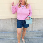 Meadow Bloom Crochet Pullover – Pink - The Pink Pineapple 850