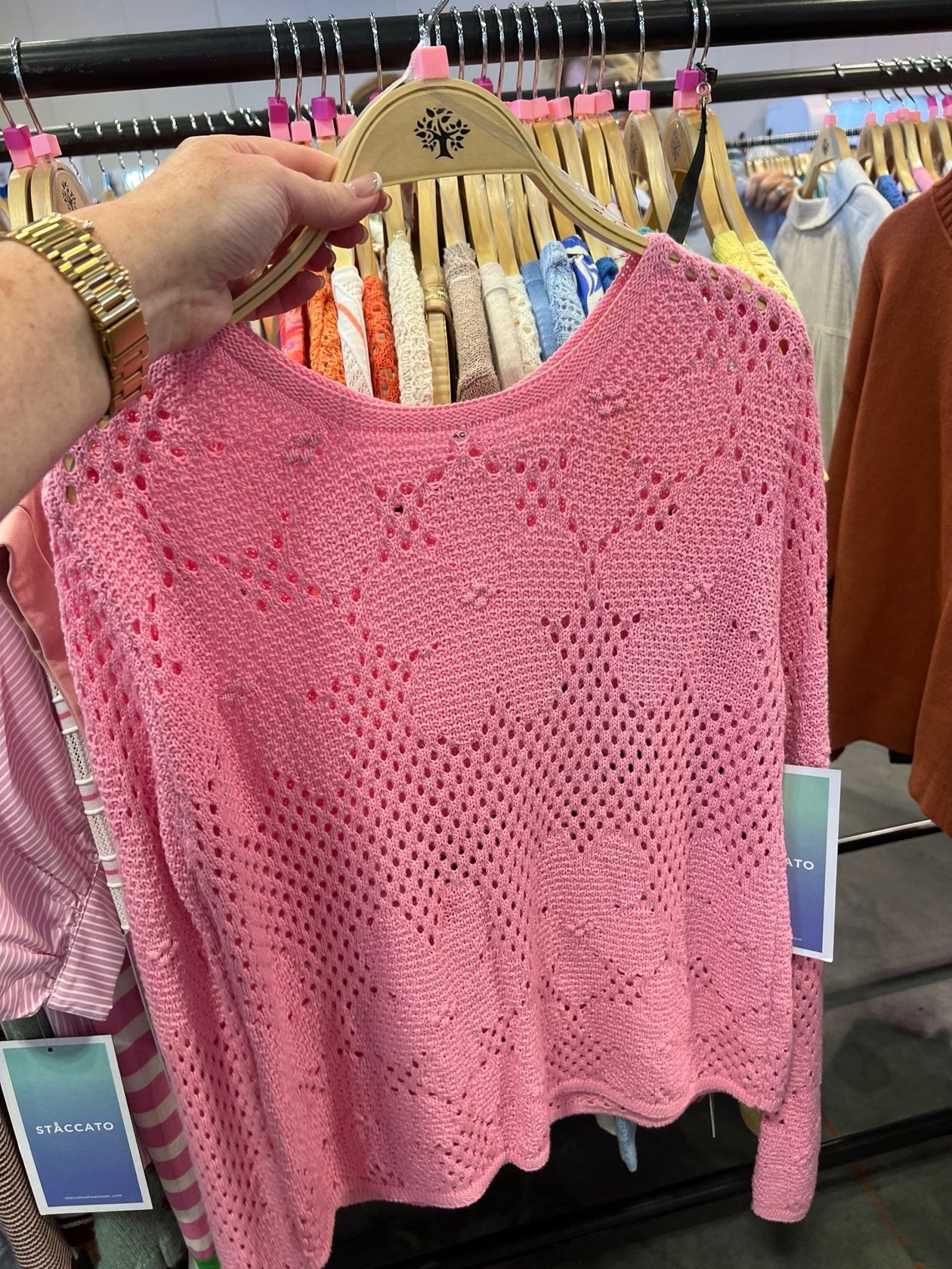 Meadow Bloom Crochet Pullover – Pink - The Pink Pineapple 850