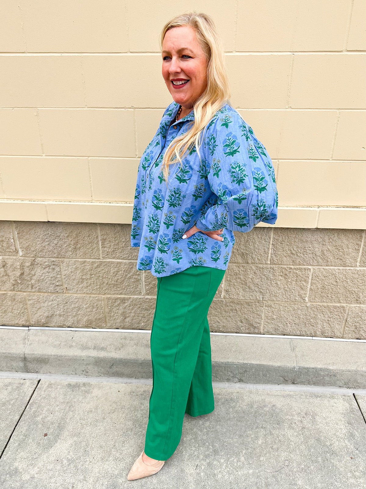 Meadow & Mist Long Sleeve Top - The Pink Pineapple 850