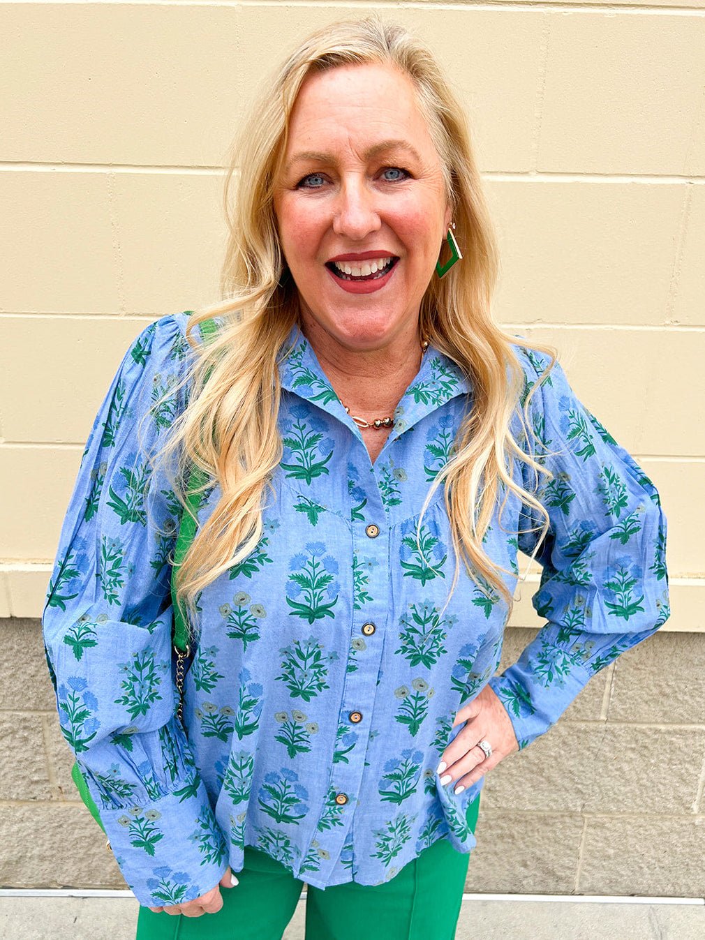 Meadow & Mist Long Sleeve Top - The Pink Pineapple 850