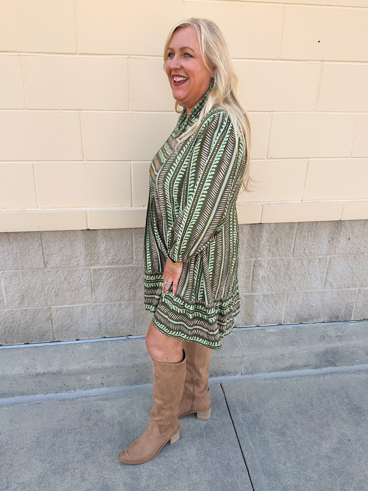 Meadow Mist Ruffle Mini Dress - The Pink Pineapple 850