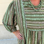 Meadow Mist Ruffle Mini Dress - The Pink Pineapple 850