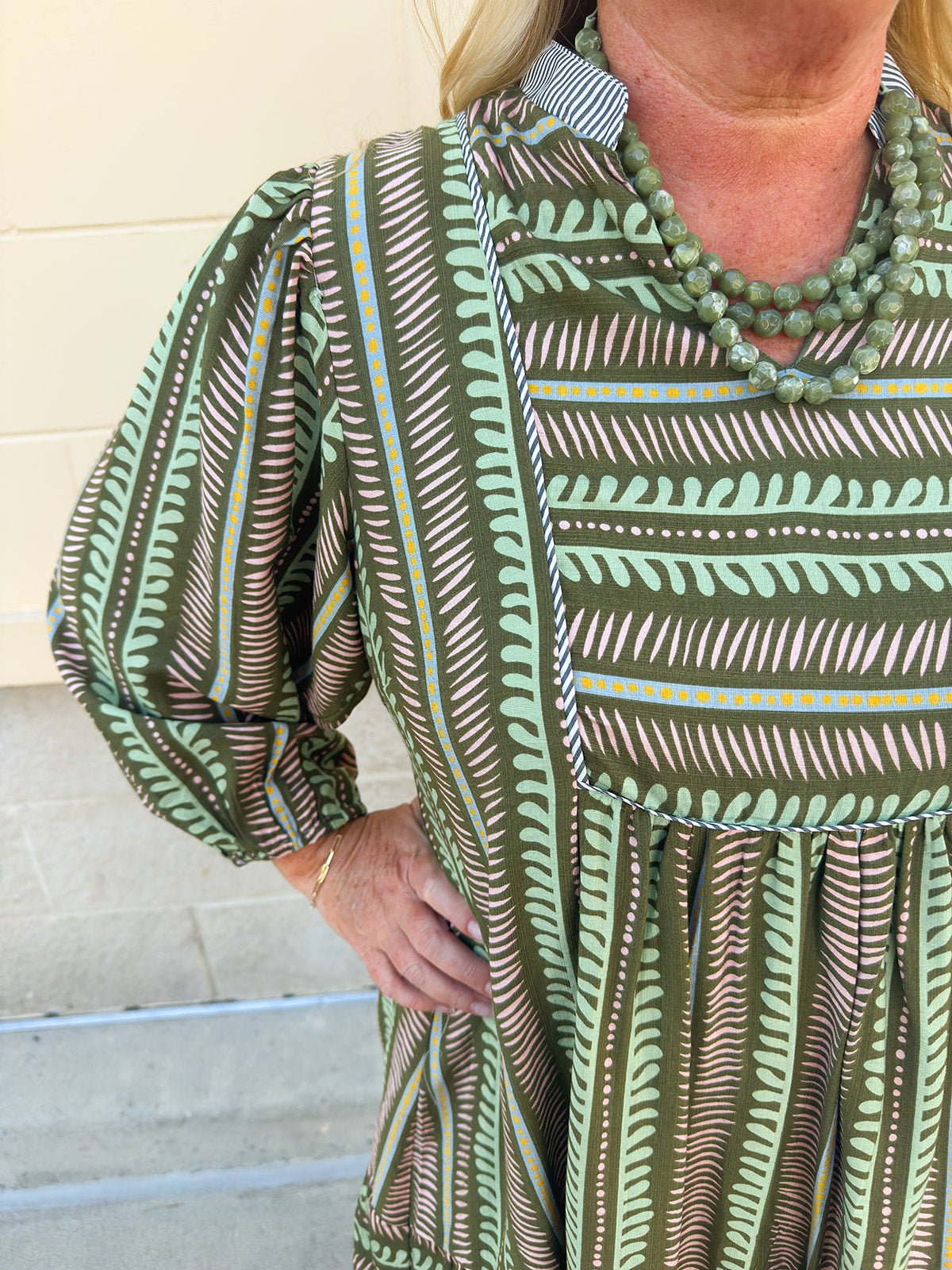 Meadow Mist Ruffle Mini Dress - The Pink Pineapple 850