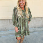 Meadow Mist Ruffle Mini Dress - The Pink Pineapple 850