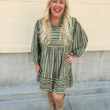 Meadow Mist Ruffle Mini Dress - The Pink Pineapple 850