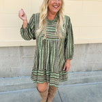 Meadow Mist Ruffle Mini Dress - The Pink Pineapple 850