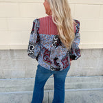 Meadow Patch Quilted Blouse - The Pink Pineapple 850