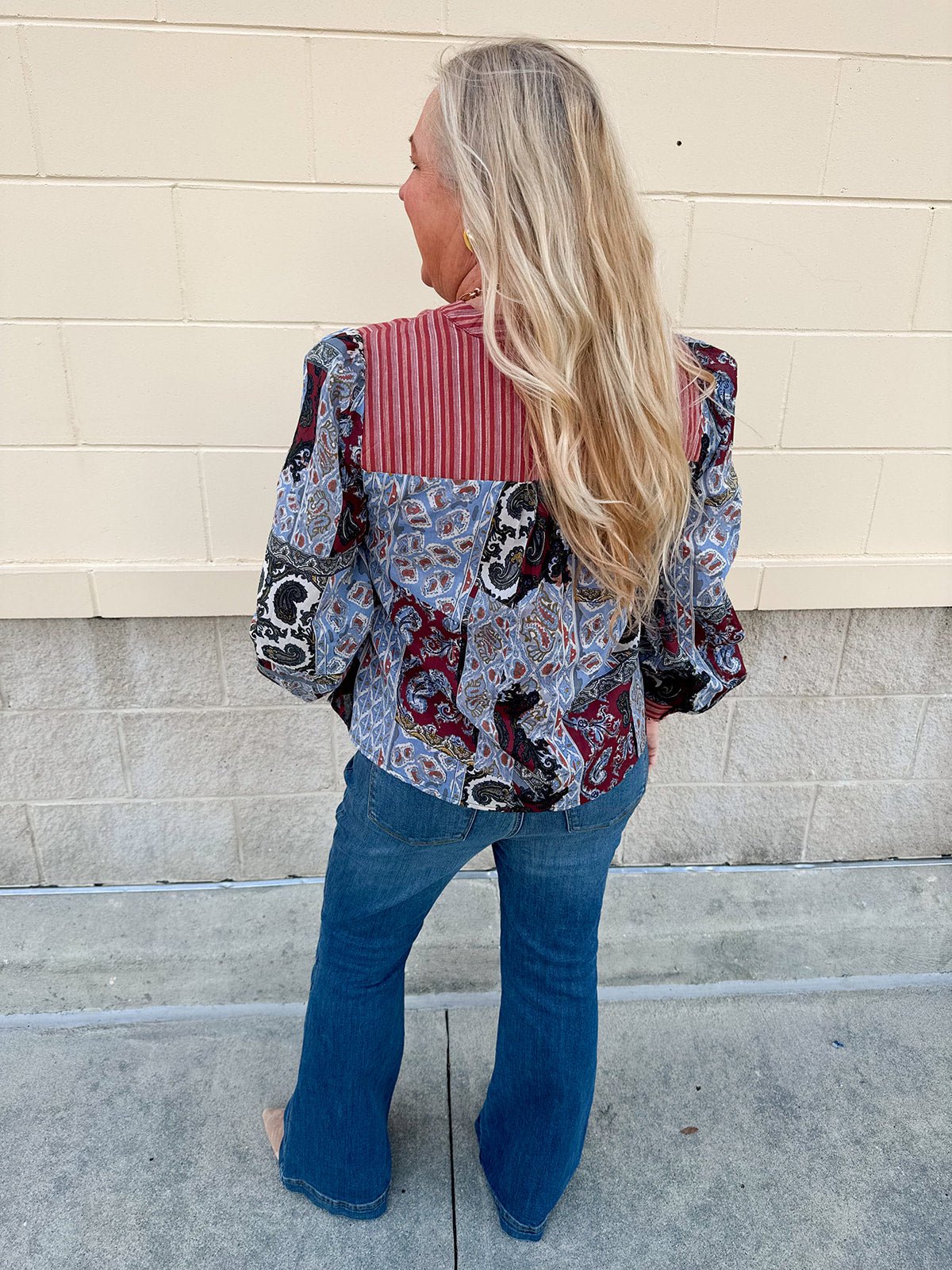 Meadow Patch Quilted Blouse - The Pink Pineapple 850