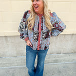 Meadow Patch Quilted Blouse - The Pink Pineapple 850