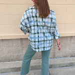 Meadow Plaid Button-Up Blouse - The Pink Pineapple 850