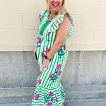 Meadow Stripe Maxi Dress - The Pink Pineapple 850