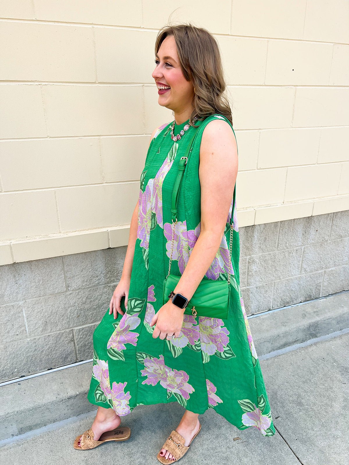 Meadow Whimsy Midi Dress - The Pink Pineapple 850