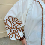 Meadowlace Soutache Blouse in Cream - The Pink Pineapple 850