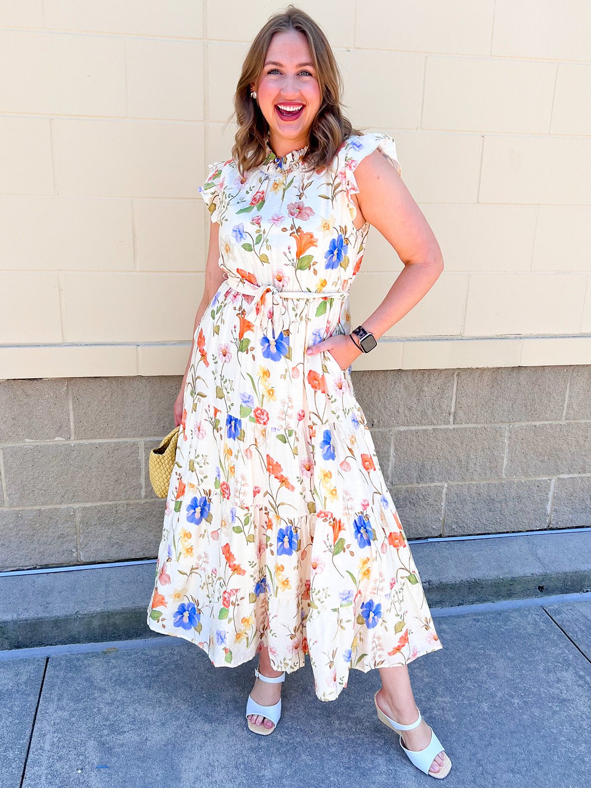 Meadowlight Whimsy Midi Dress - The Pink Pineapple 850
