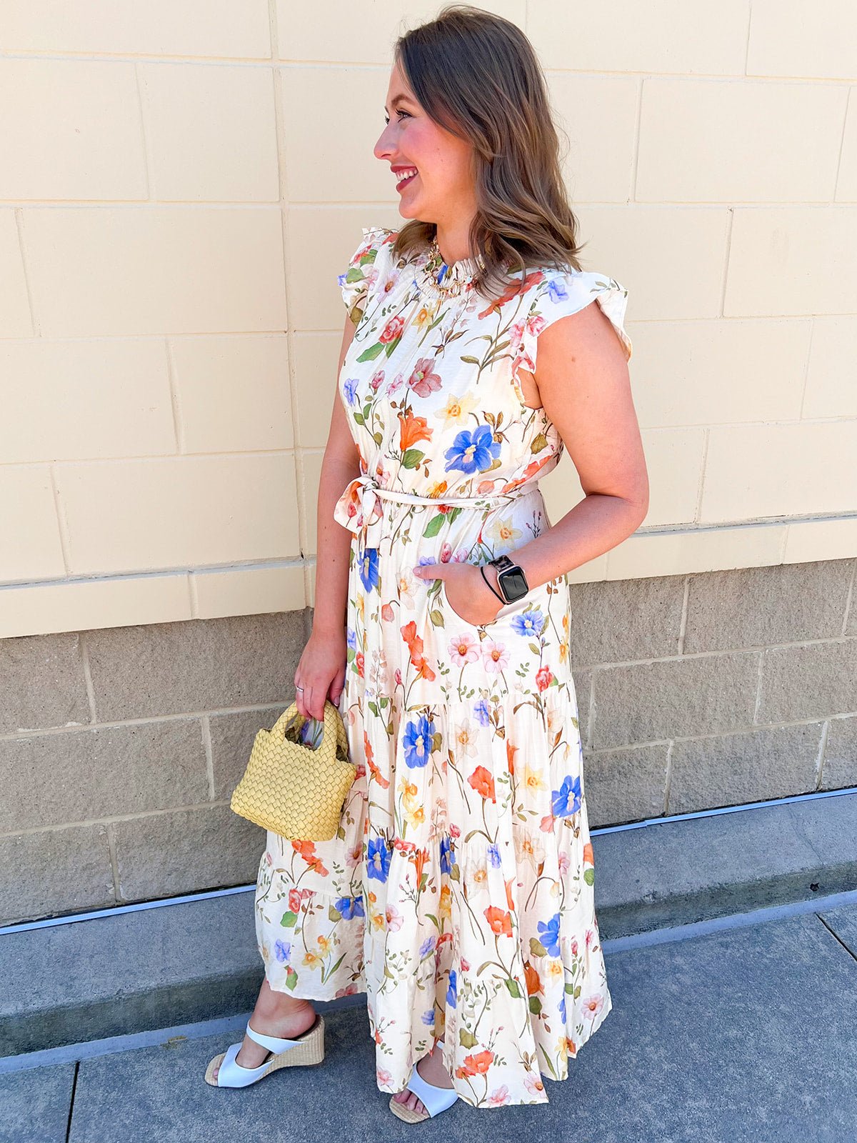 Meadowlight Whimsy Midi Dress - The Pink Pineapple 850
