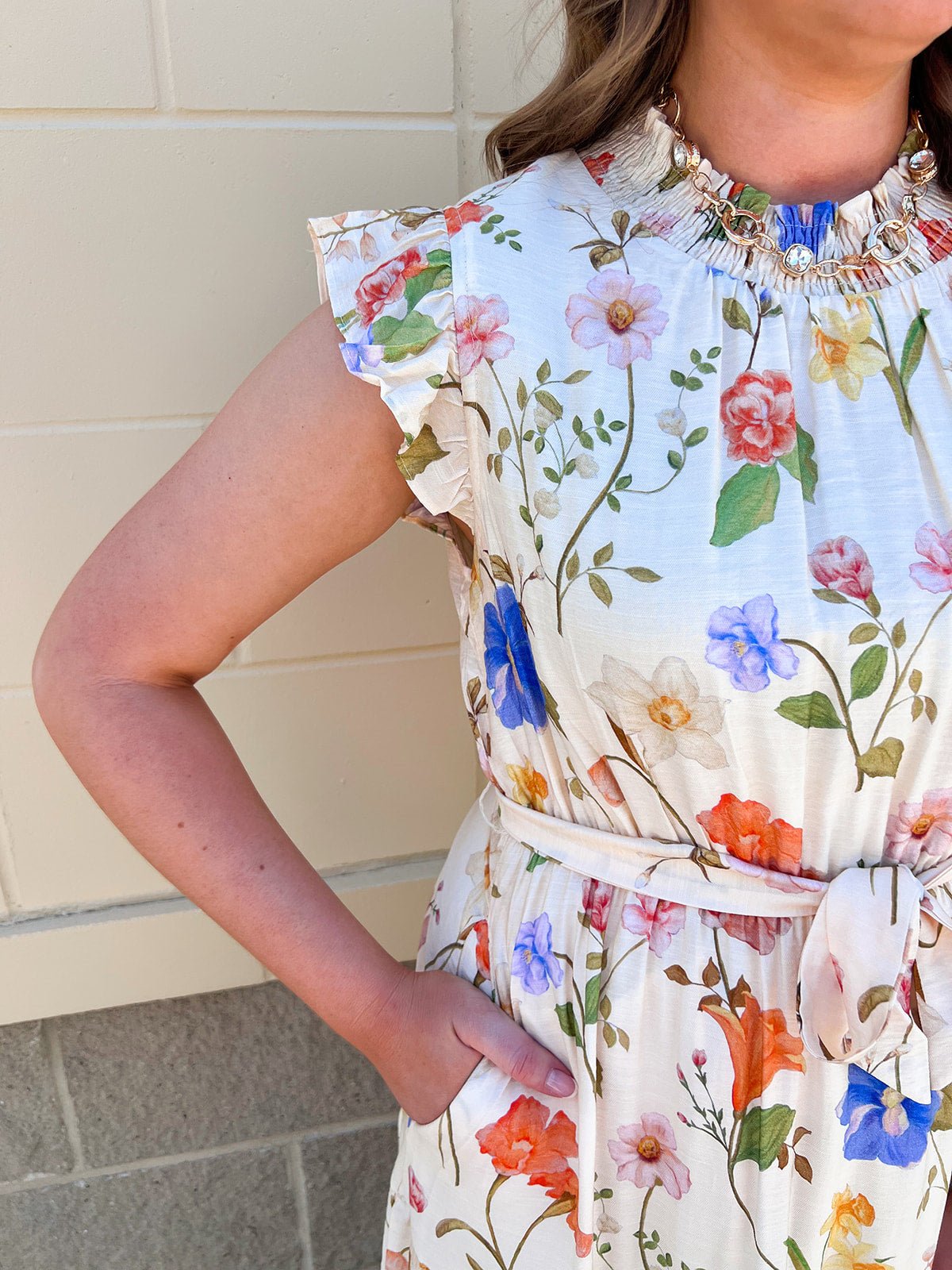 Meadowlight Whimsy Midi Dress - The Pink Pineapple 850