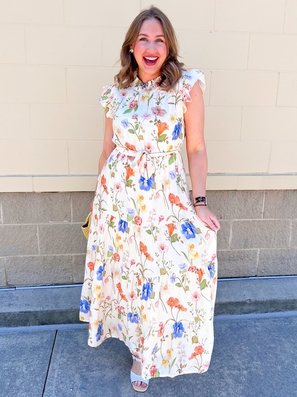 Meadowlight Whimsy Midi Dress - The Pink Pineapple 850