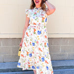 Meadowlight Whimsy Midi Dress - The Pink Pineapple 850