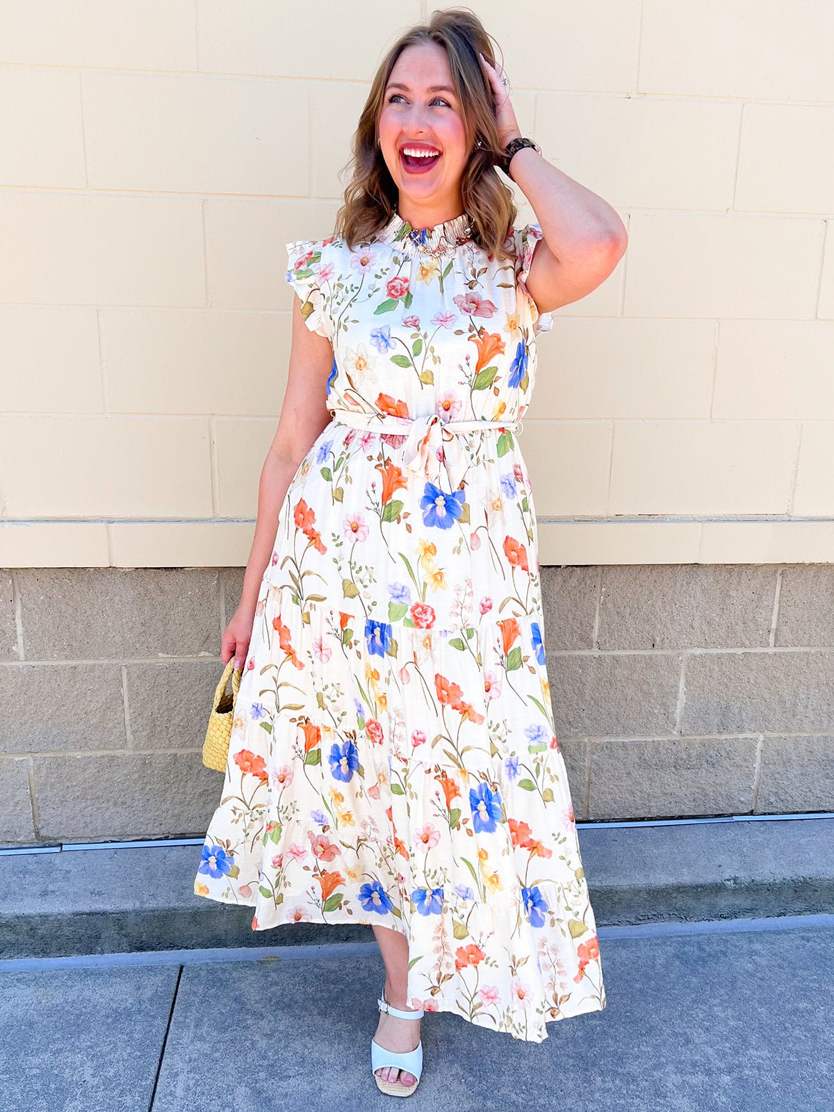 Meadowlight Whimsy Midi Dress - The Pink Pineapple 850