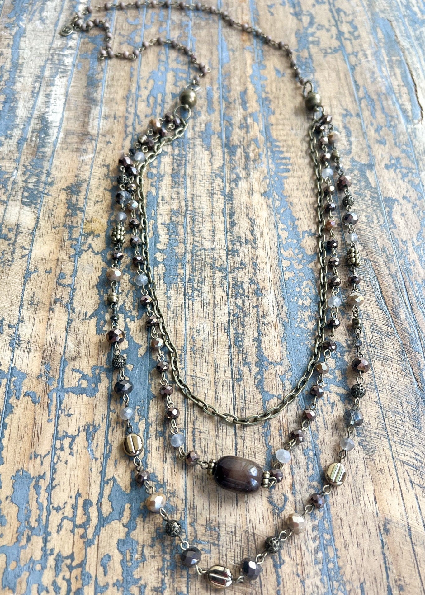 Medina Necklace Tiger's Eye - The Pink Pineapple 850