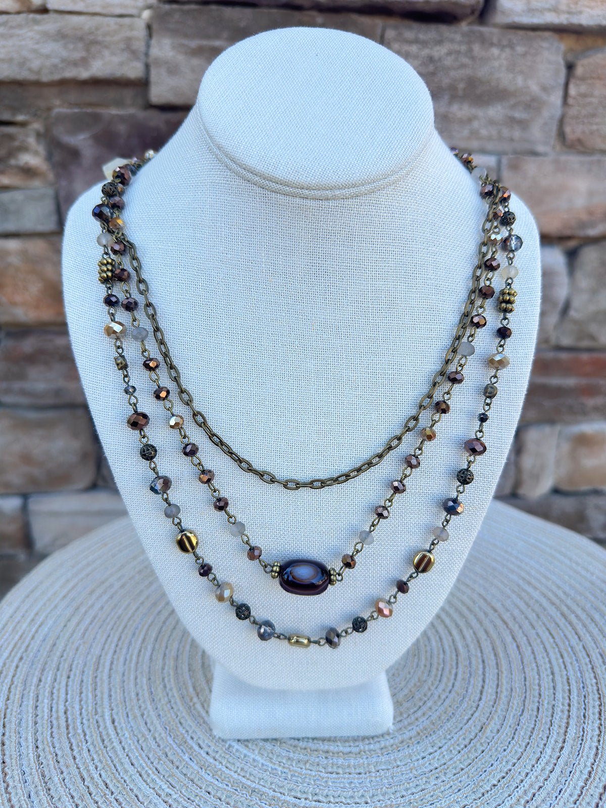Medina Necklace Tiger's Eye - The Pink Pineapple 850
