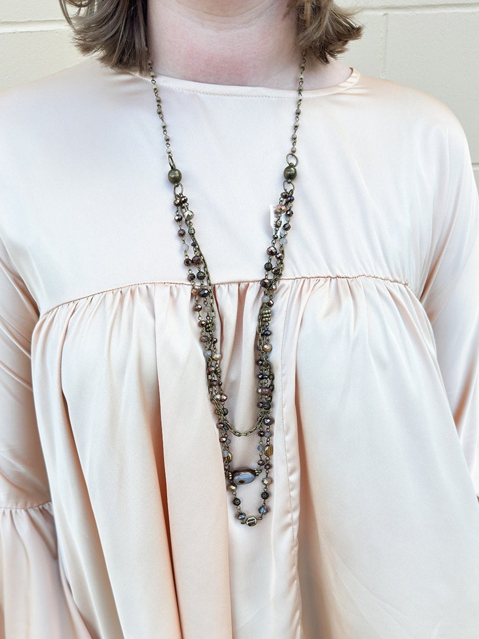 Medina Necklace Tiger's Eye - The Pink Pineapple 850