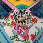 Mediterranean Tile Print Dice Dish - The Pink Pineapple 850