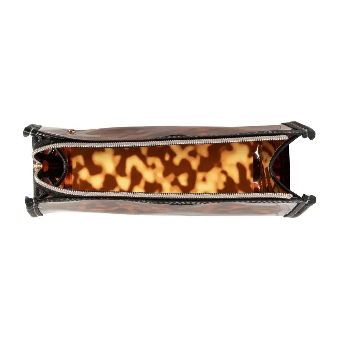 Medium Zip Cosmetic Case - Miami Tortoise - The Pink Pineapple 850