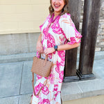 Meet Me Under the Orange Blossoms Midi Dress - The Pink Pineapple 850