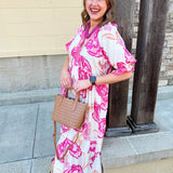 Meet Me Under the Orange Blossoms Midi Dress - The Pink Pineapple 850