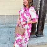 Meet Me Under the Orange Blossoms Midi Dress - The Pink Pineapple 850